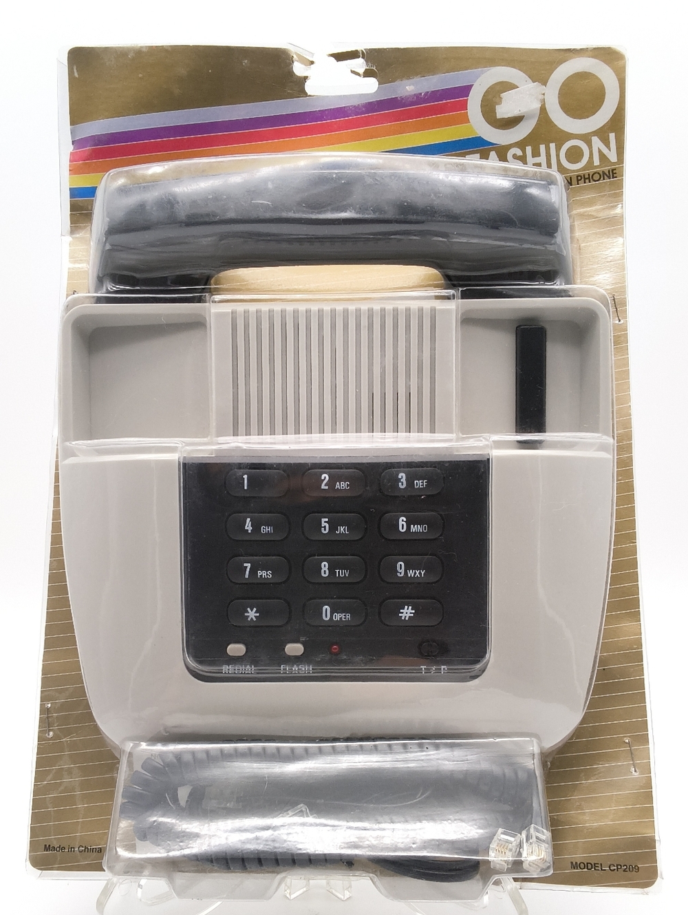 Vintage 80s "Go Fashion" Phone Model CP200 - New Old Stock (NOS) in Original Box